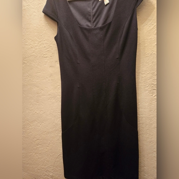 Joseph Ribkoff Fitted Black Dress | Elegant Minimal | Canada Made - Picture 5 of 8